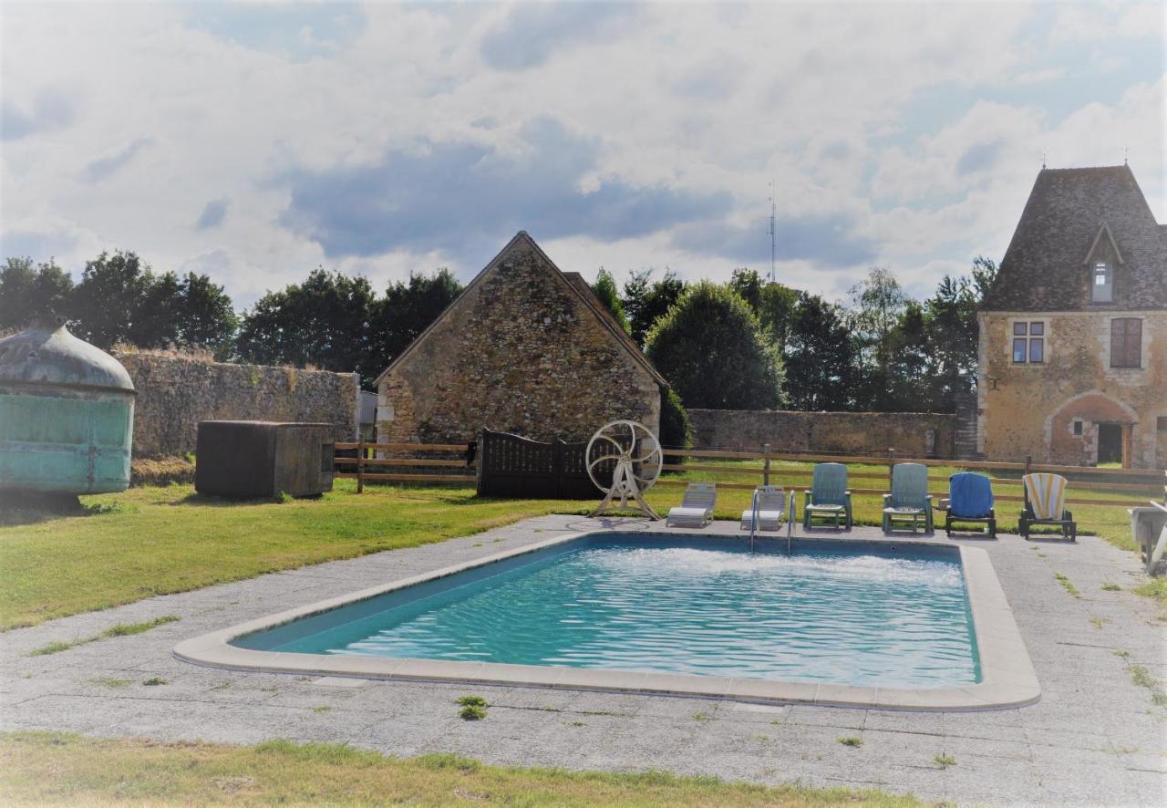 Villa Manoir du Bois Joly - Roulotte Art Déco Margon  Esterno foto